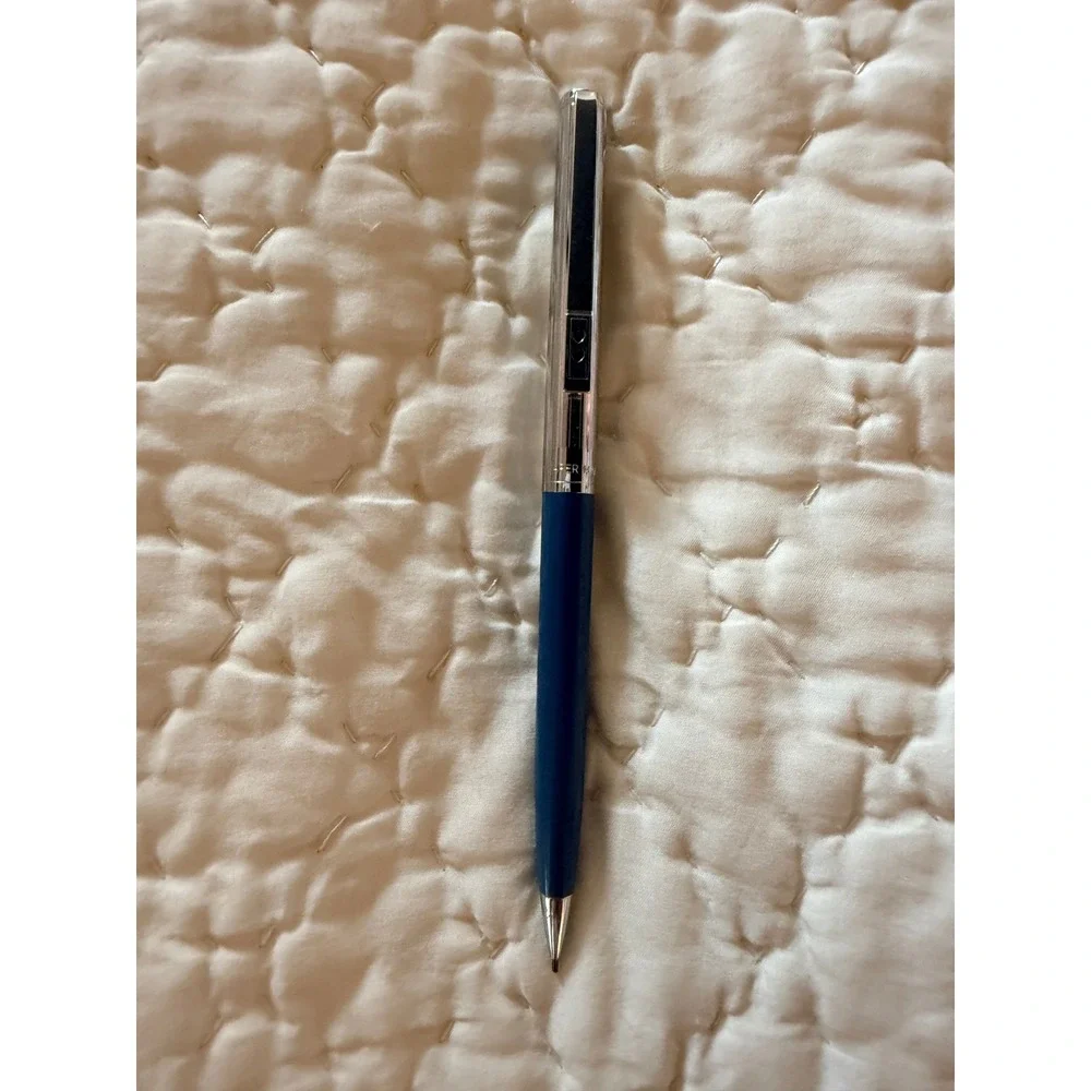 Vintage Paper Mate Mechanical Pencil Chrome and Black Double Heart Logo Slim‎